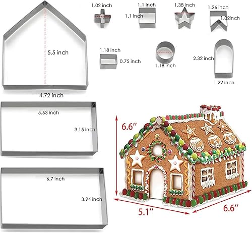 Miniatura 7 de 6 cortadores de galletas de copo de nieve, cortadores de fondant de copo de nieve, émbolo de decoración de fondant, herramienta para Navidad y