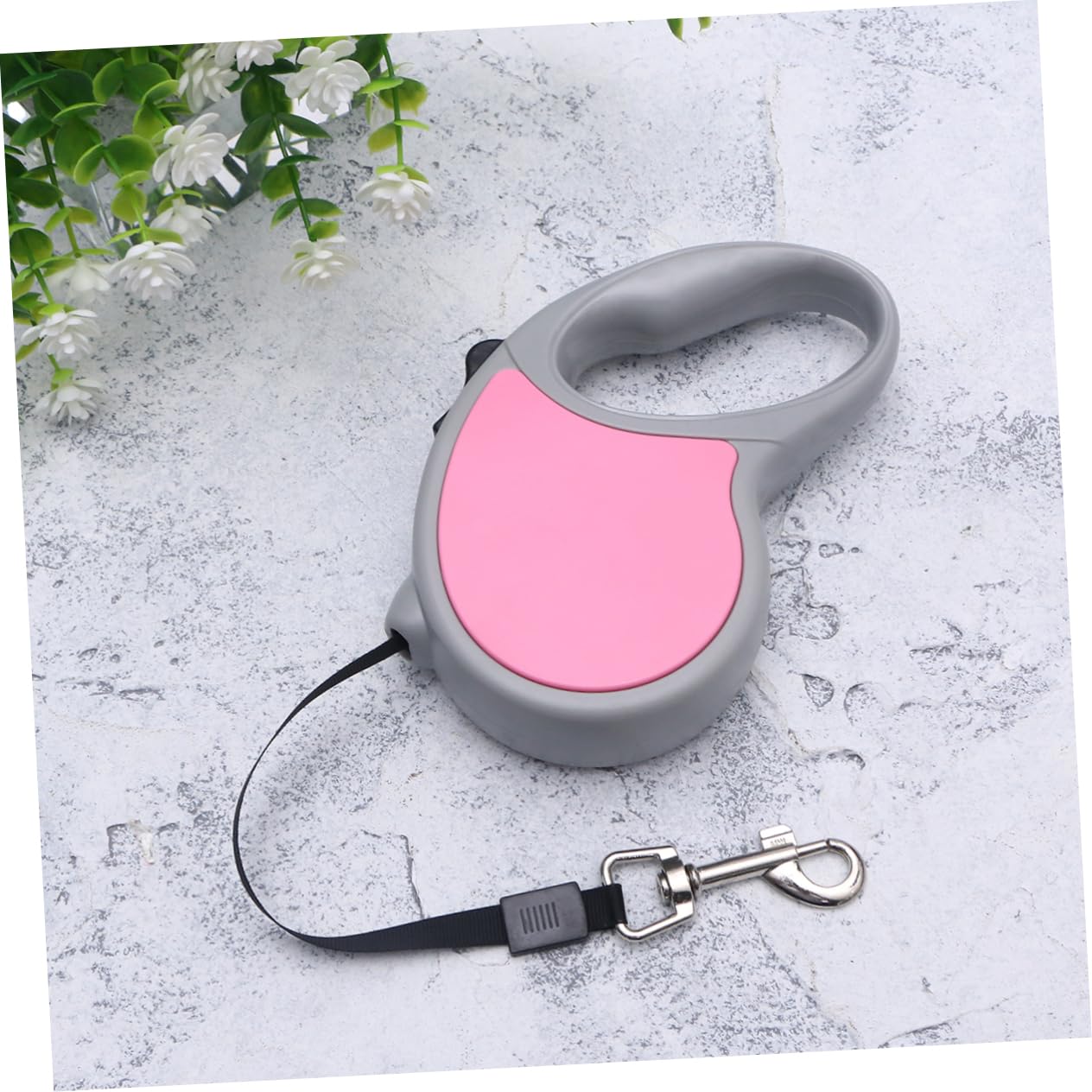 MERRYHAPY 5m Automatic Retractable Dog Leash Small Dog Training Lead Pink Telescopic Traction Rope