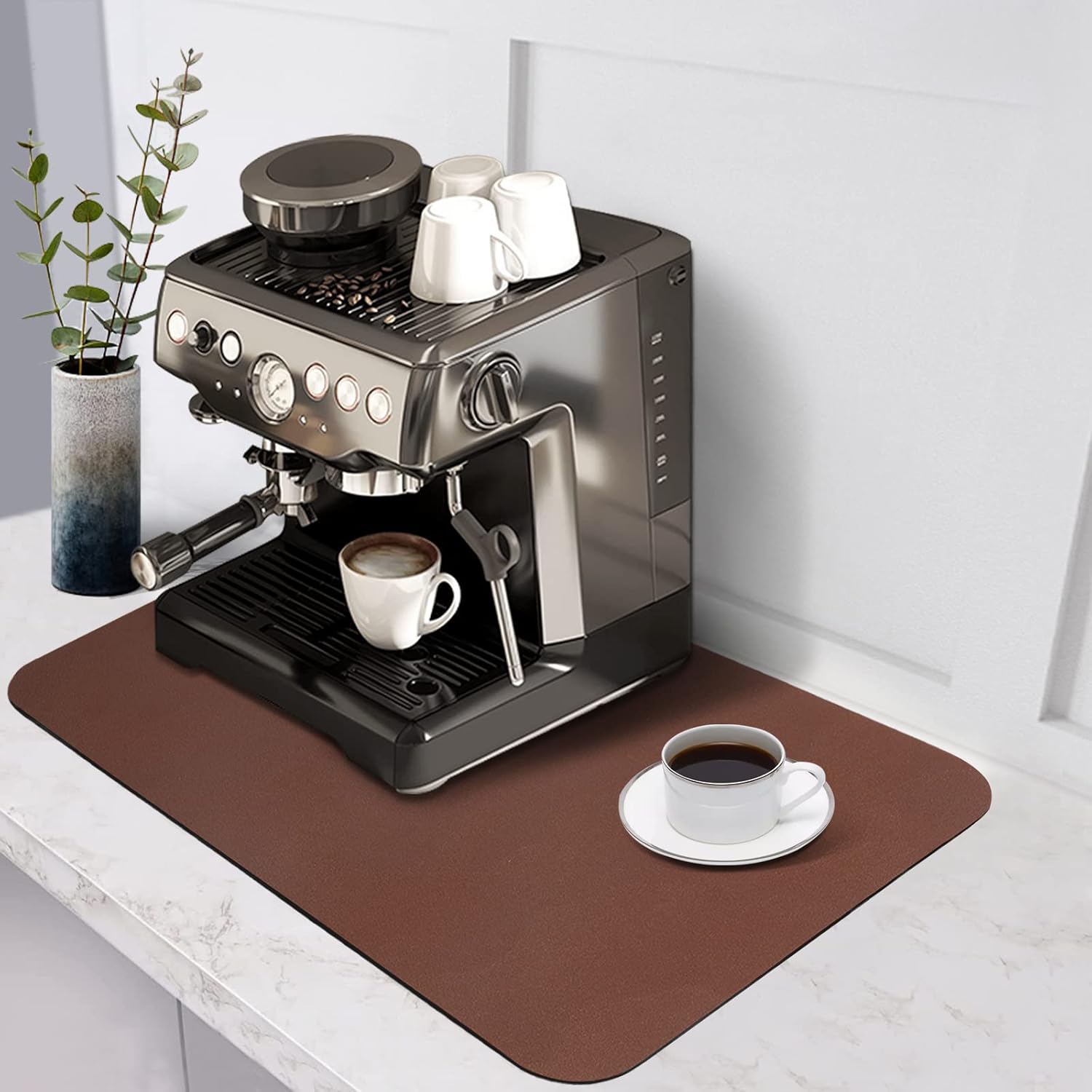 HotLive Coffee Mat Coffee Bar Mat for Countertops