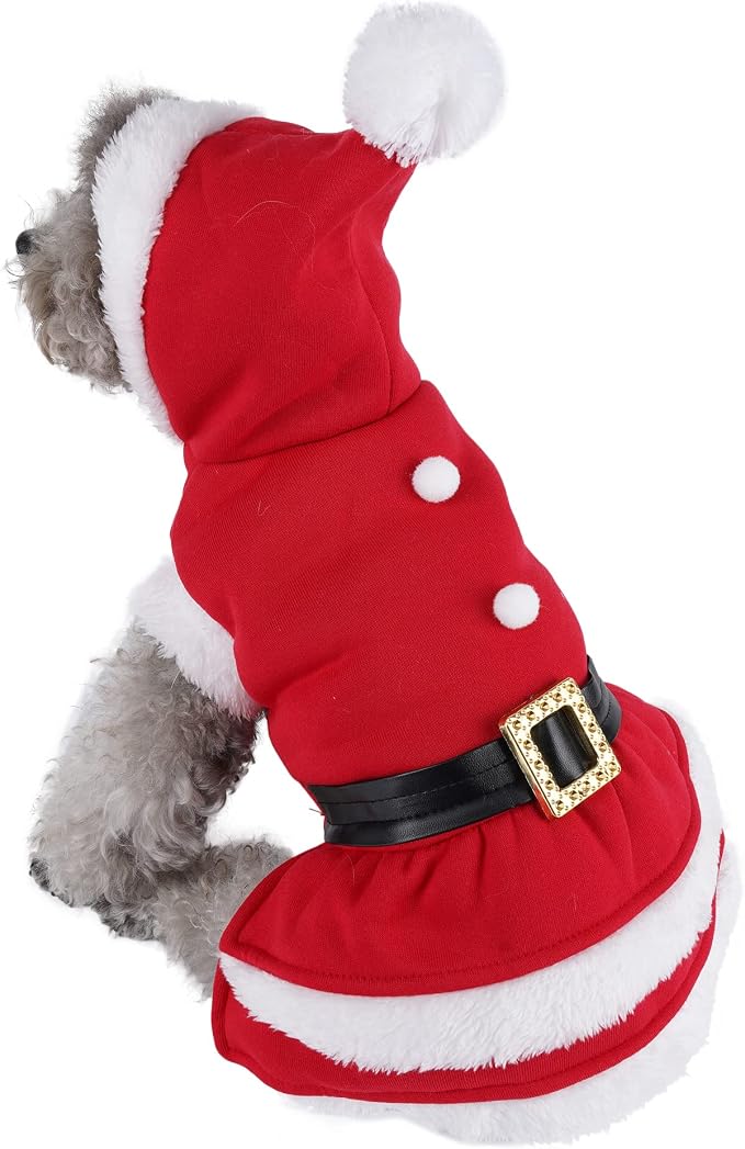 Disfraz de Navidad para Perro y Gato, Modelo Santa Claus, Talla S miniatura 8