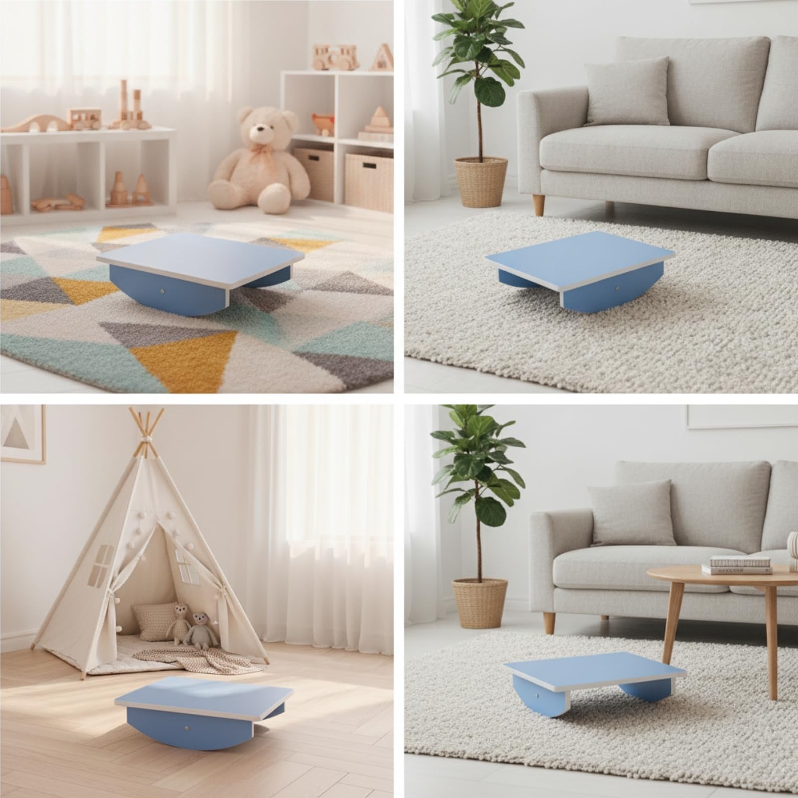Tabla Equilibrio Resistente Tabla Balanceo Infantil Juguete para Niños