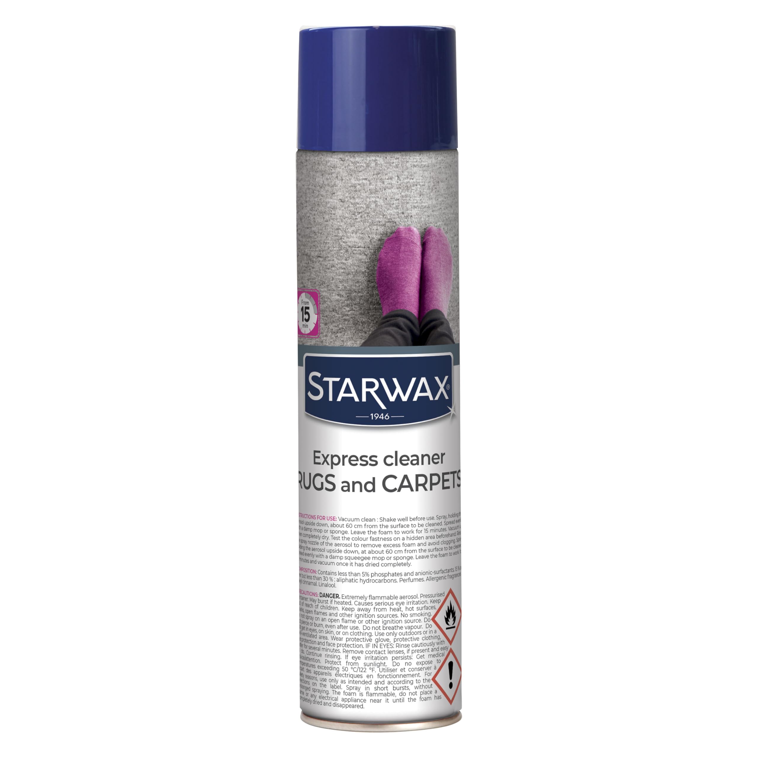 STARWAX Express Carpet & Rug Cleaner Dry Foam 600 ml