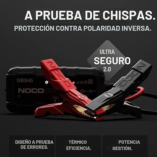 Vista 4 de NOCO Boost X GBX45: Arrancador Ultraseguro de 1250 A – Paquete de refuerzo de batería de litio de 12 V, caja de arranque portátil, banco de energía