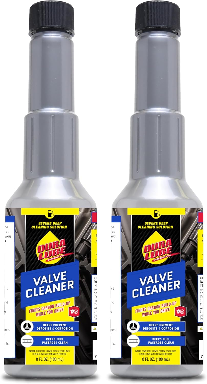DURA LUBE Valve Cleaner | Cleans Valves & Fuel System | Boosts Engine Performance | 8 oz. 2-Pack