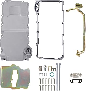 302-3 LS Swap Retrofit Aluminum Oil Pan Conversion Kit Compatible with LS1 LS2 LS3 A/G/F-Body Chevy 4.8L 5.3L 6.0L 6.2L Engines
