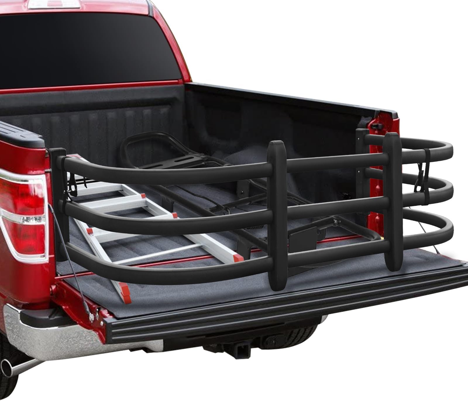 Uni Truck Bed Extender, Fit Ford F150/F250/F350, Titan 6+Tundra 7+, Silverado/Sierra 3+, Ram 1500/2500/3500, Aluminium Alloy, Classic