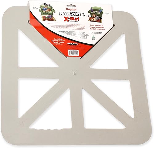 Miniatura 11 de Tapete para entranamiento de mascota X-Mat original, firme, 18 pulgadas, Plegable, 18 x 18 pulgadas, Blanco