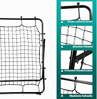 Rebounder LIANTRAL pentru fotbal, volei și baseball, plasă portabilă pentru antrenament, unghi reglabil pentru pase și șuturi, 80 x 87 cm 6