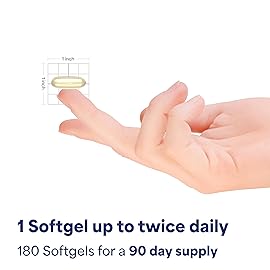 Puritan\'s Pride Premium Bilberry Fruit Extract 250 mg (1000mg equivalent), 4:1 Concentrated Traditional Herbal Supplement, Vitamin C, 3 to 6 Month Supply, 180 Rapid Release Softgels 2-Pack