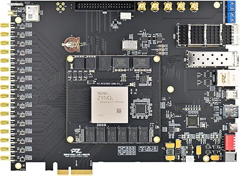 PZ-ZU47DR-KFB AMD Xilinx Zynq UltraScale+ RFSoC FPGA Development Board XCZU47DR 8 ADC 8 DAC PCIe 3.0 100G QSFP 10G SFP USB3.0 Gigabit Ethernet