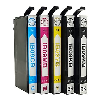 Amazon.co.jp: IB09CL4B ＋ IB09KB(ブラック) 4色5本セット(黒2