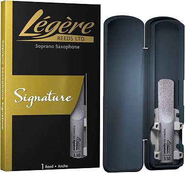 Legere Reeds - Soprano Saxophone Reed, Signature, Strength 3.50 SSG3.50 - Premium Synthetic Woodwind Reed