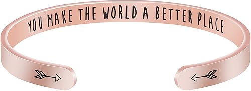 JoycuFF Pulseras para mujer, regalo de Navidad, cumpleaños, Acción de Gracias, para madre, momia, acero inoxidable, regalo significativo para mamá