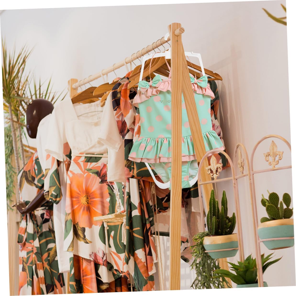 10 Pcs Swimwear Hangers White Plastic Clothes Hangers with Body Shape Design for Nursery Bedroom Closet Storage