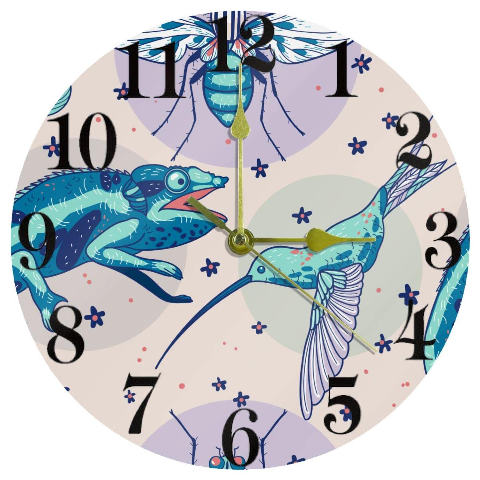 Horloge murale sans tic-tac grenouille pour mieux dormir