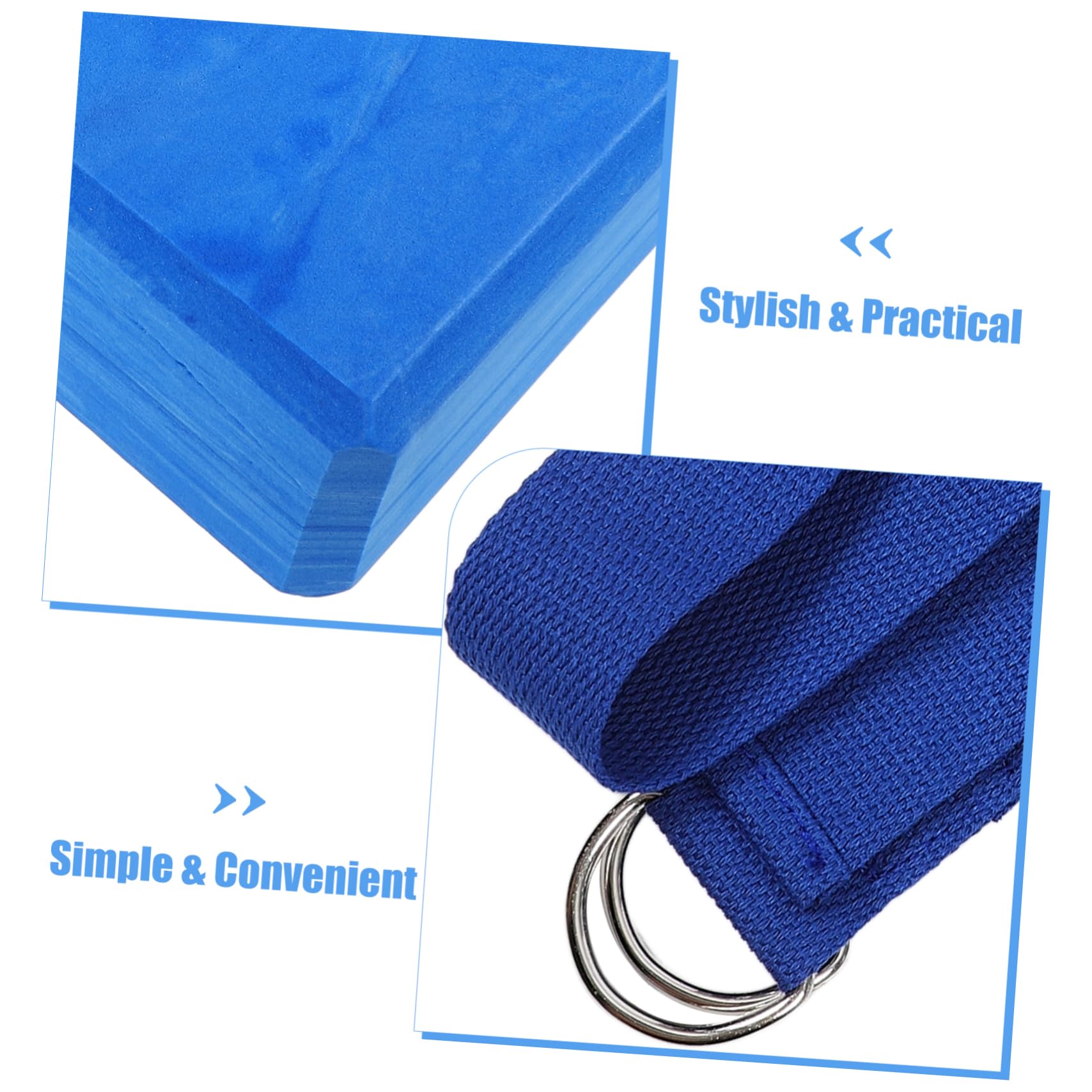 GALPADA 1 Set Yoga Resistance Bricks Yoga Training Tools Eva Bricks High Density Foam Training Tools Dance Blocks Eva Blue