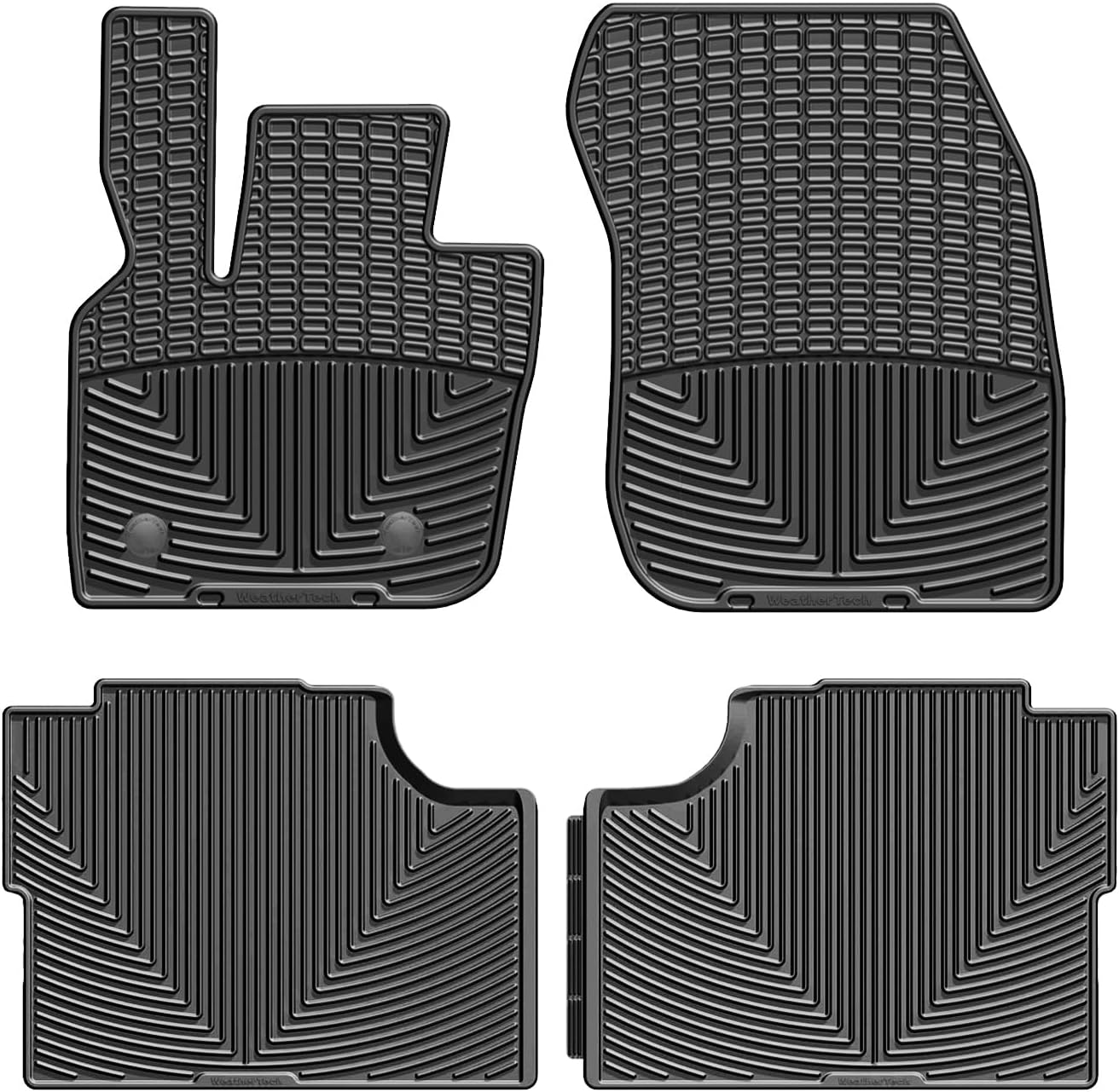 WeatherTech All-Weather Floor Mats for Lincoln MKZ, Fusion 1st & 2nd Row (W404-W313), Black