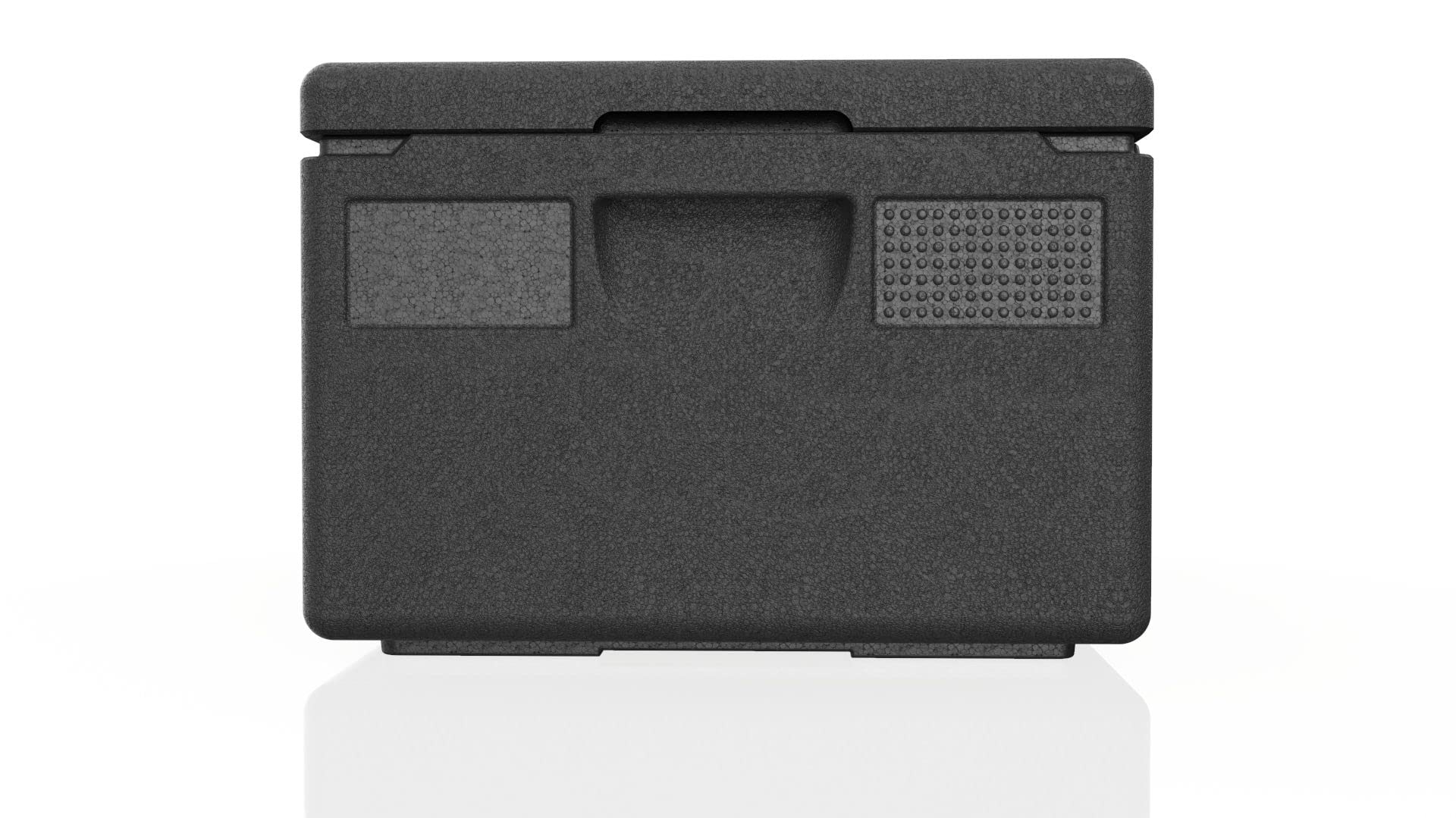 Contenitore Isotermico per Alimenti EXPERT GN-1/1 Box Termico Isolante Professionale [Capacità: 39L] Nero [Misure Interne: 538x338x217 mm]