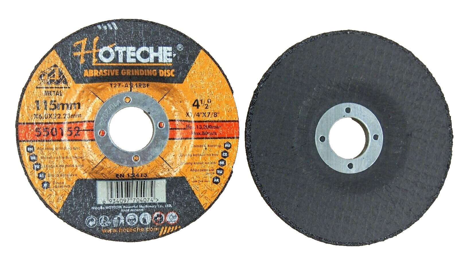 10 Pack Grinding Dic 4-1/2'' X 1/4'' X 7/8'' Grinder Wheel Center - View #4