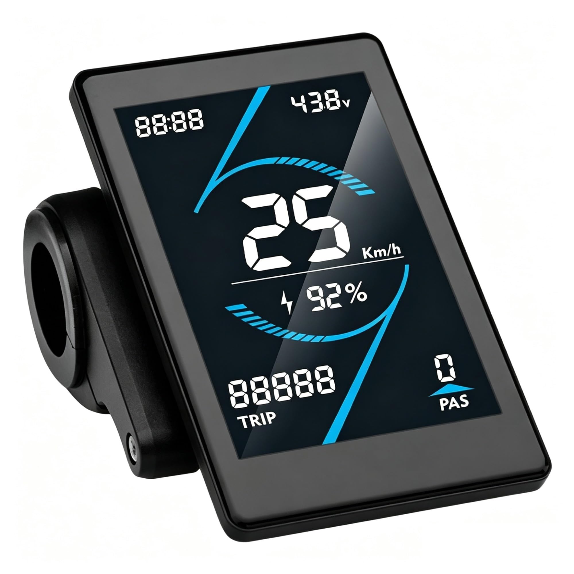 bdfndjnm T5S Ebike Color Meter, 24V-72V, SM Plug, Compatible With OMD 2 Communication Protocol