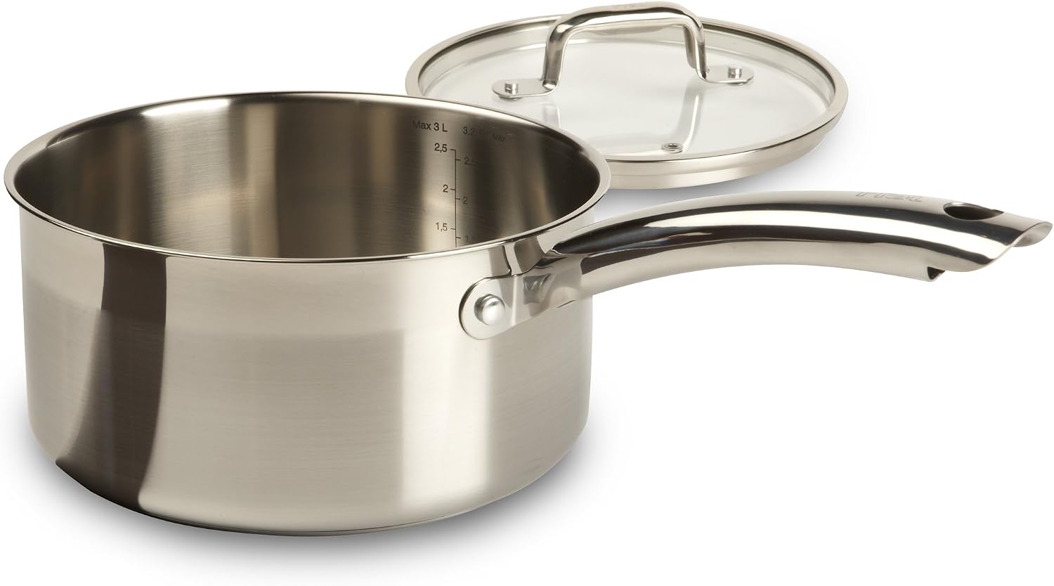 T-fal C811Sa Elegance Cookware Set, Stainless Steel/ Silver, 10 Piece