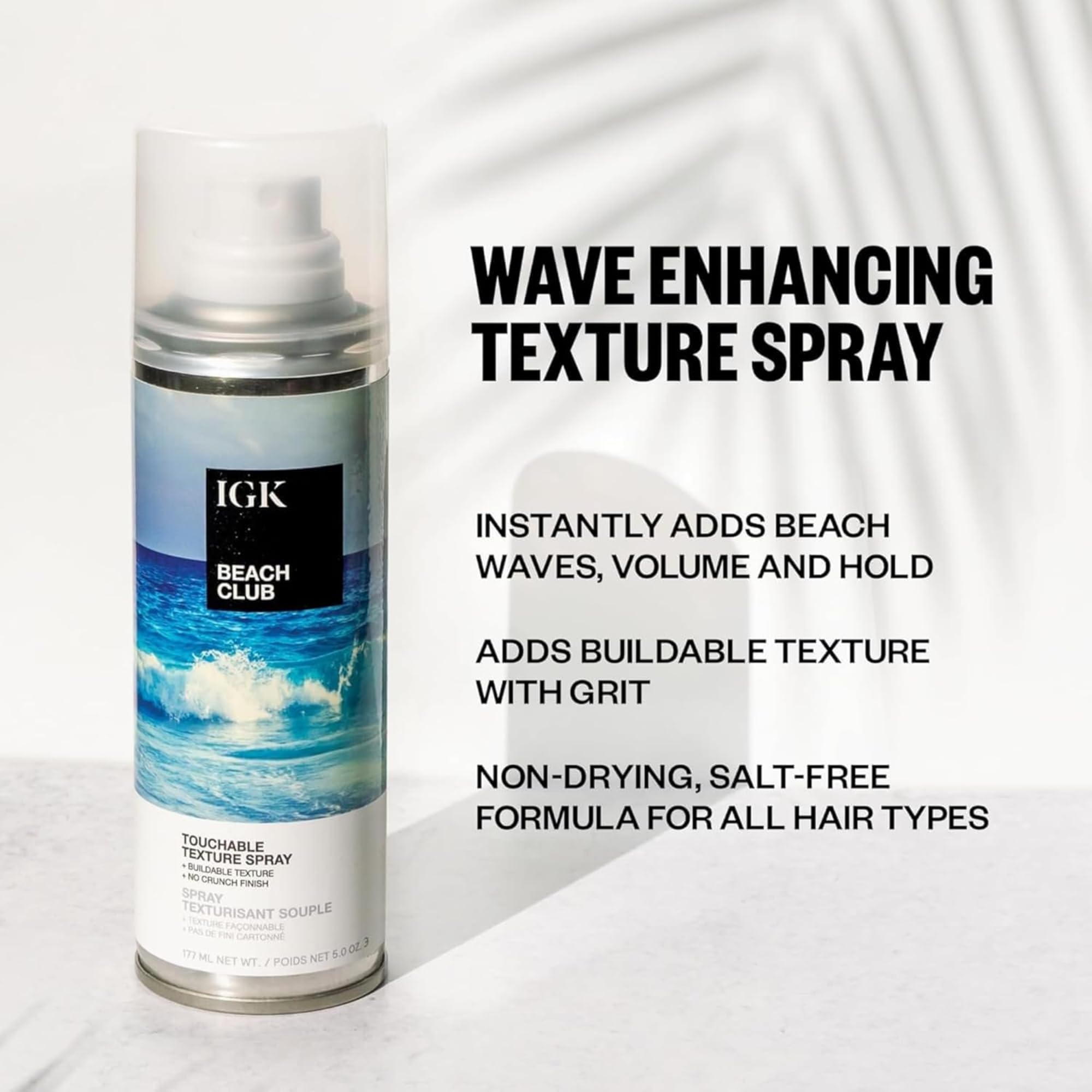 IGK Beach Club Volumizing Texture Spray for Beach Waves