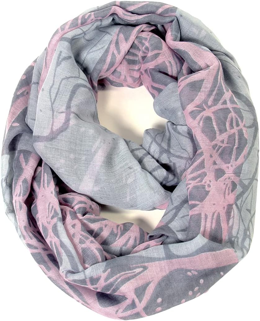 Scarfand's Mixed Colors Oil Paint Versatile Lightweight Fashion Infinity Scarves Head Wrap