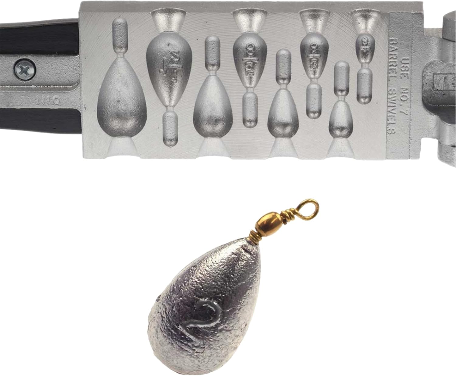 Do It Bass Casting Swivel Bell 1/8, 1/4, 3/8, 1/2, 5/8, 1, 1 1/2, 2 oz. Do it Mold (1110) BC-8-A Cavities 8 Total