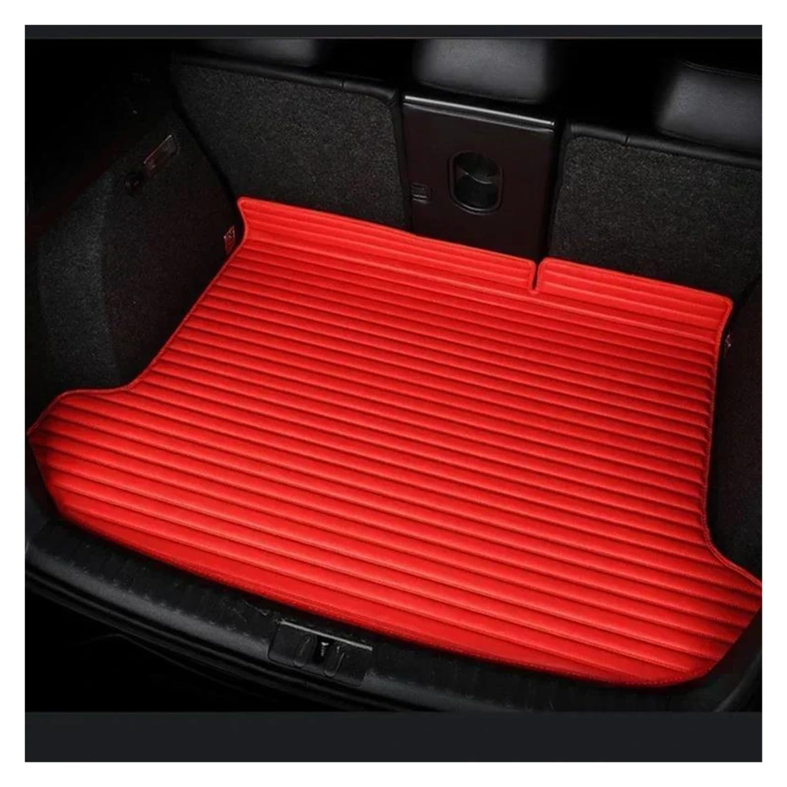 Tapis de coffre pour VW Golf 2008 protection complète imperméable rouge - 2