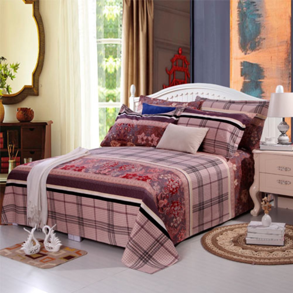 Feuilles de coton grossier anti-froid grand drap de lit chaud