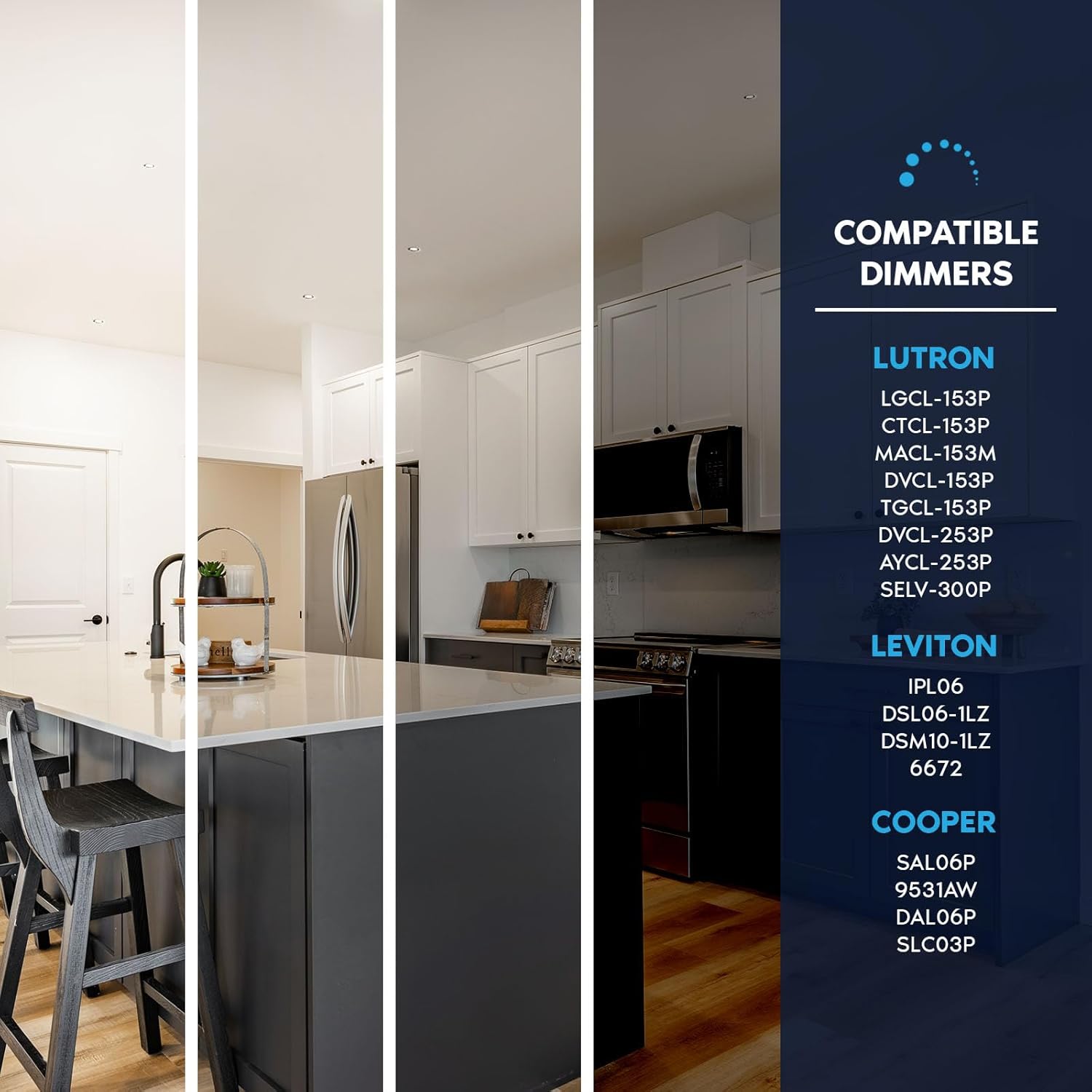 LUXRITE 4-Inch LED Trimless Recessed Spotlight with Nickel Reflector Trim Replacement 25W, 2000LM, 2700K-5000K, 60° Beam Angle, Dimmable, Push-n-Lock, CRI90, Damp & IC Rated, ETL White + Nickel