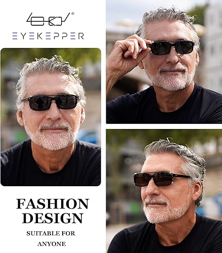 Miniatura 2 de Eyekepper Lentes de sol polarizados con montura de metal y montura de 2.126 x 1.457 in (lente G15)
