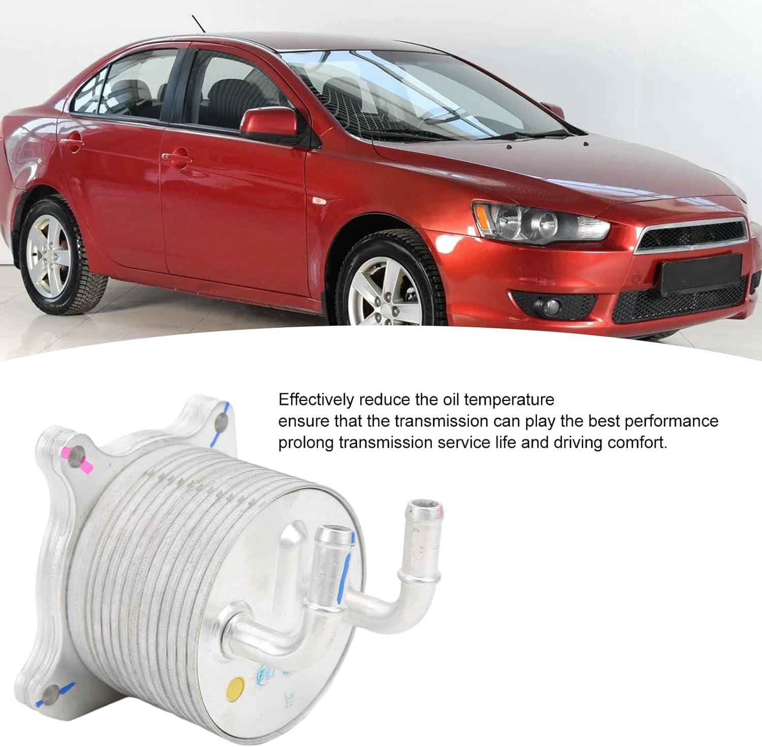 Automatic Transmission Oil Cooler 2920A097, Engine Gearbox Cooler, Direct Replacement for Lancer 2008 2017 2.0L, Easy to Install, Enhances Engine Performance and Reduc