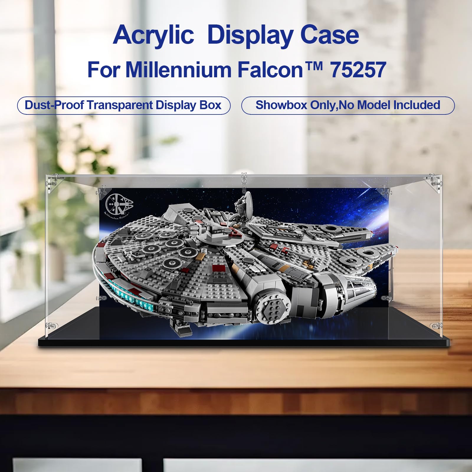 NAOCARD Acrylic Display Case for Lego Star Wars Millennium Falcon