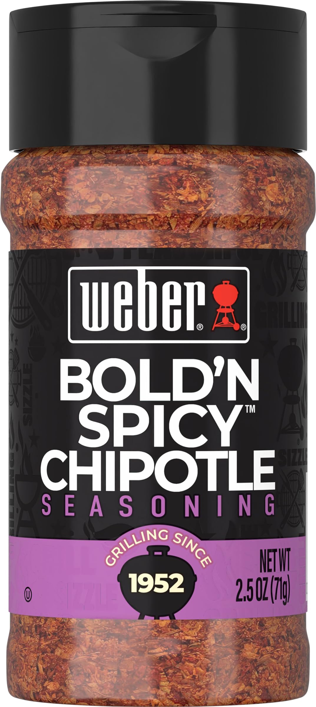 Weber Bold 'N Spicy Chipotle Seasoning, 2.5 oz