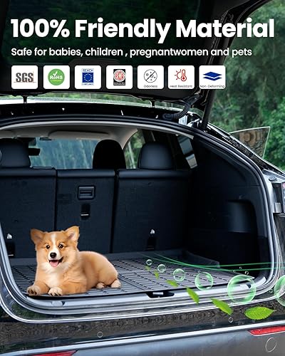 Miniatura 5 de Alfombrillas para Tesla Modelo Y 2025 a 2021, ajuste personalizado para todo tipo de clima, alfombrillas de maletero para Tesla modelo Y 2024, 5