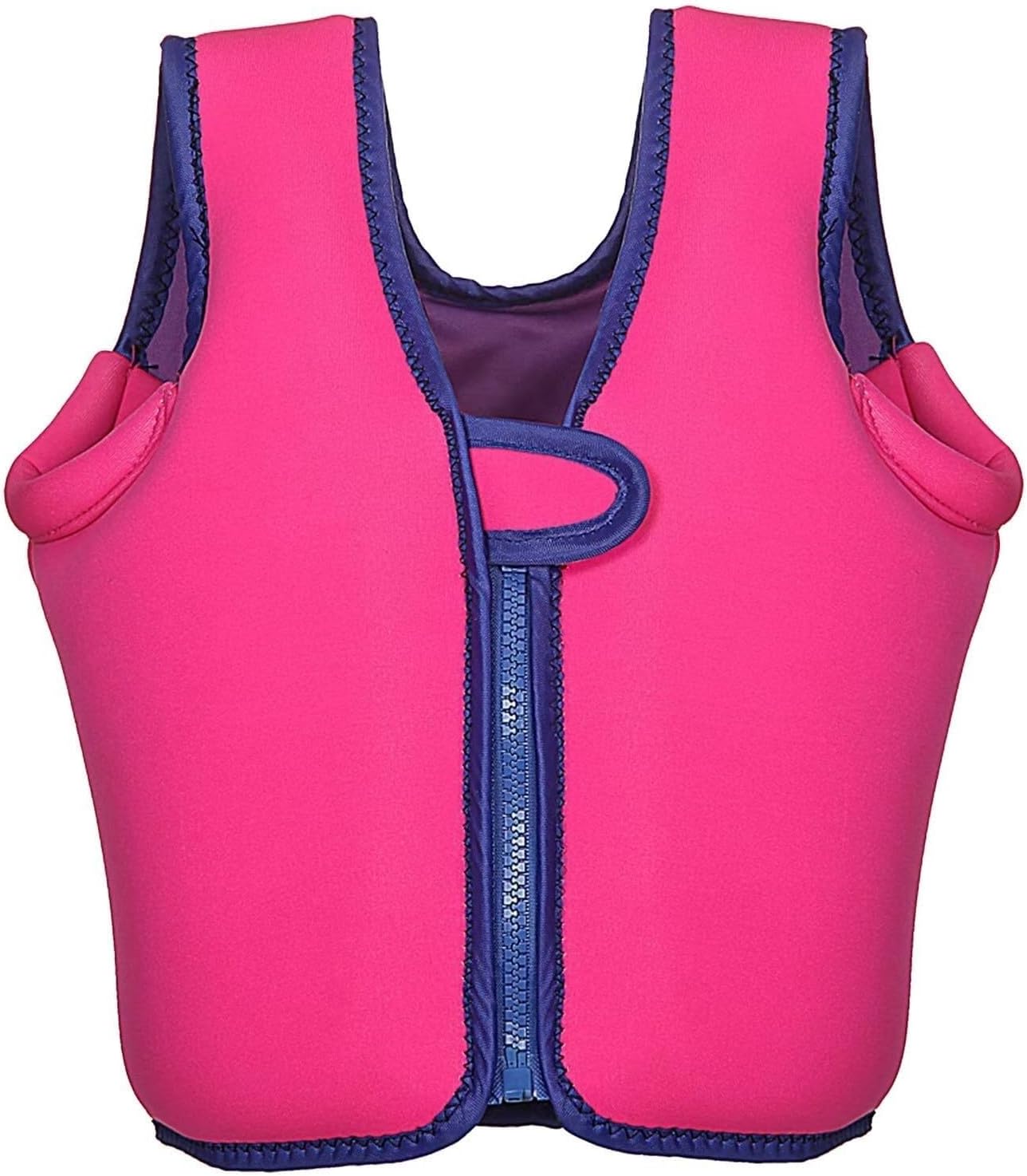 Life Jackets with Zipper, Float Swim Vest, Anticollision Swimsuit for Boys Girls Swim Lesson(Pink,1-2 Years)