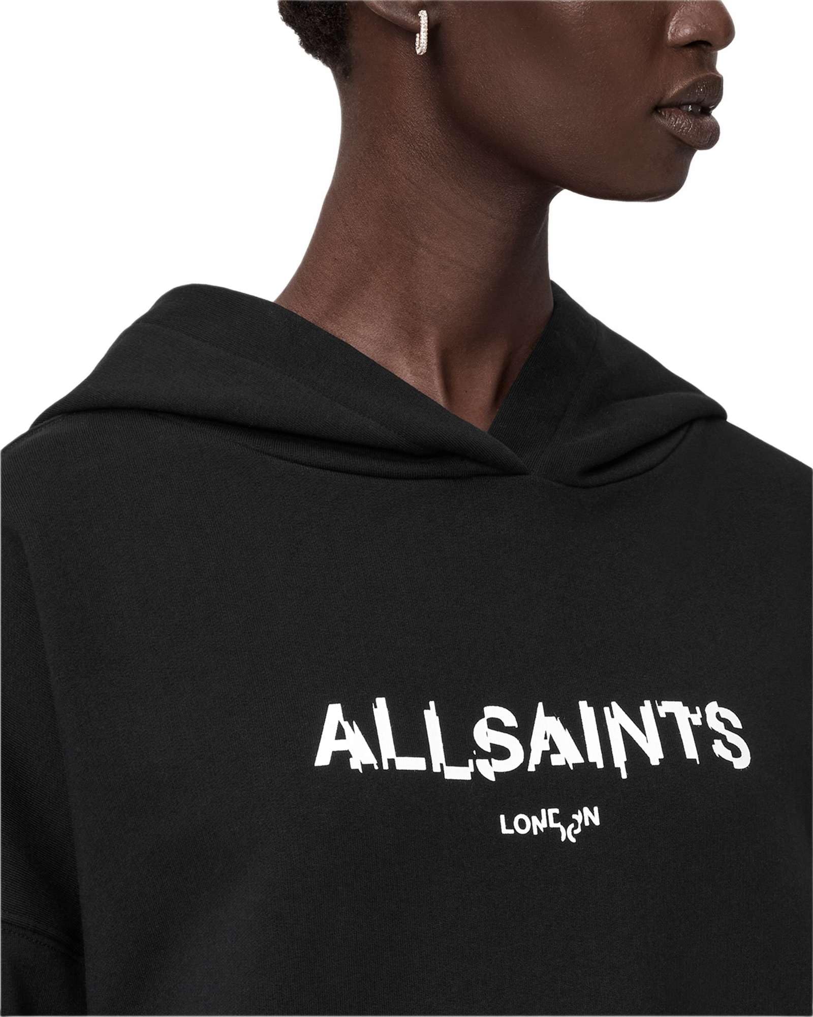 AllSaints Bluza z kapturem Static Etie, Czarny, L