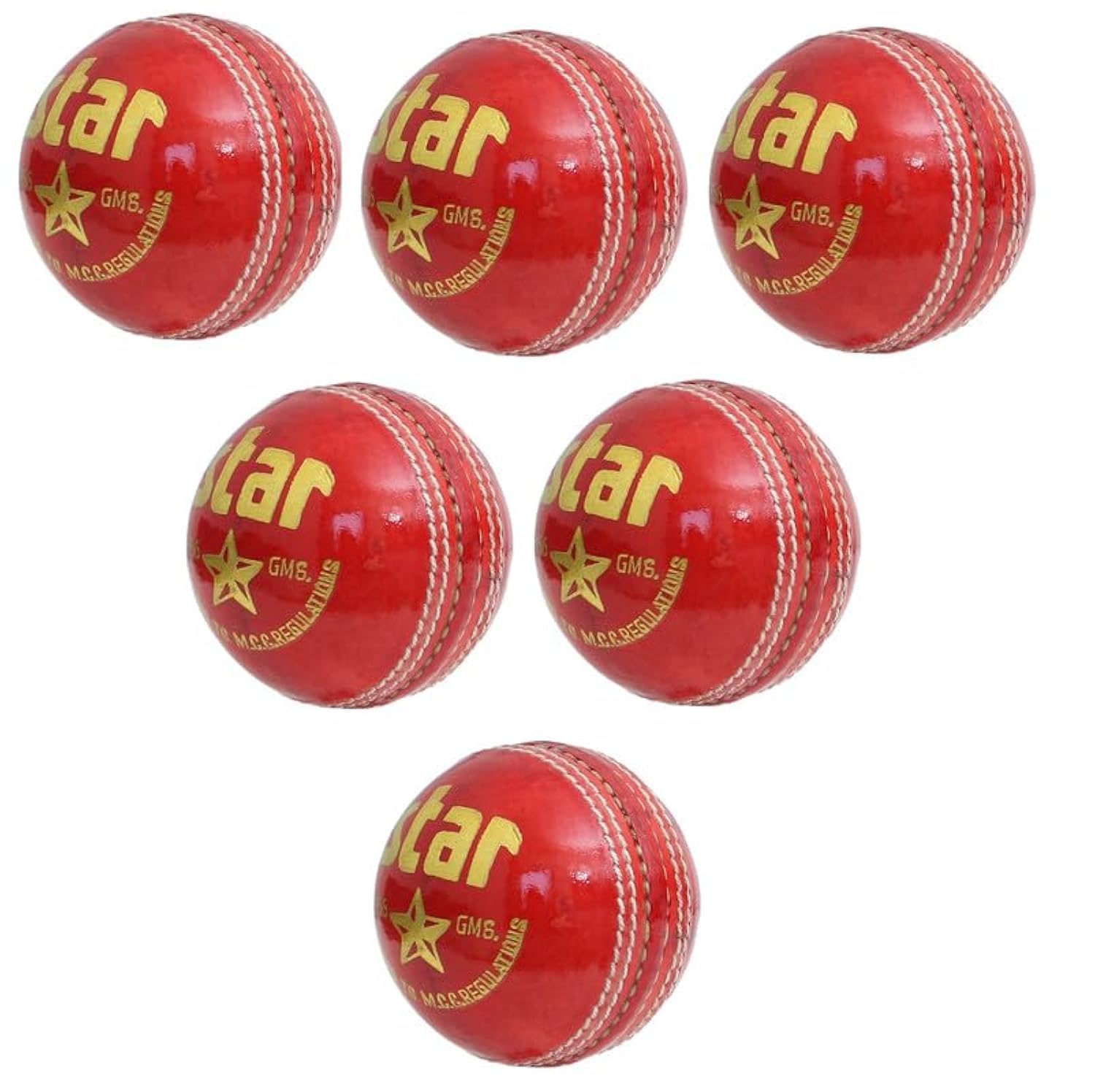 CW Star Red Cricket Ball Season 4 Piece Durable Leather Ball Water Proof Pack of 6 Match Quality Balls Box (B08CH23PZK) Amazon Price History, Amazon Price Tracker