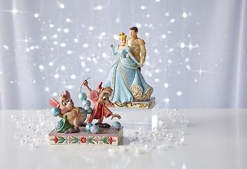 Enesco Jim Shore Cinderella ve Prince Charming Heykelciğinden Disney Gelenekleri Koleksiyonu - Taş Reçine El Boyalı El Boyalı Koleksiyon Disney Prenses Figürleri Ev Dekorasyonu Heykeli, 18,68 cm