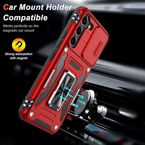 Miniatura 6 de LUMARKE Funda para Galaxy S22 con protección de cámara, prueba de caídas de 16 pies, grado militar, a prueba de golpes, resistente, funda protectora