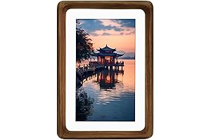 Farmhouse Solid 4x6 Wood Picture Frame With Walnut Finish Matted To 3x5