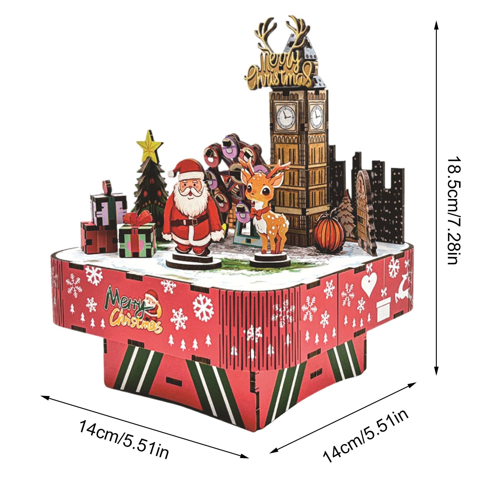Carillon puzzle in legno 3D, carillon puzzle di assemblaggio del