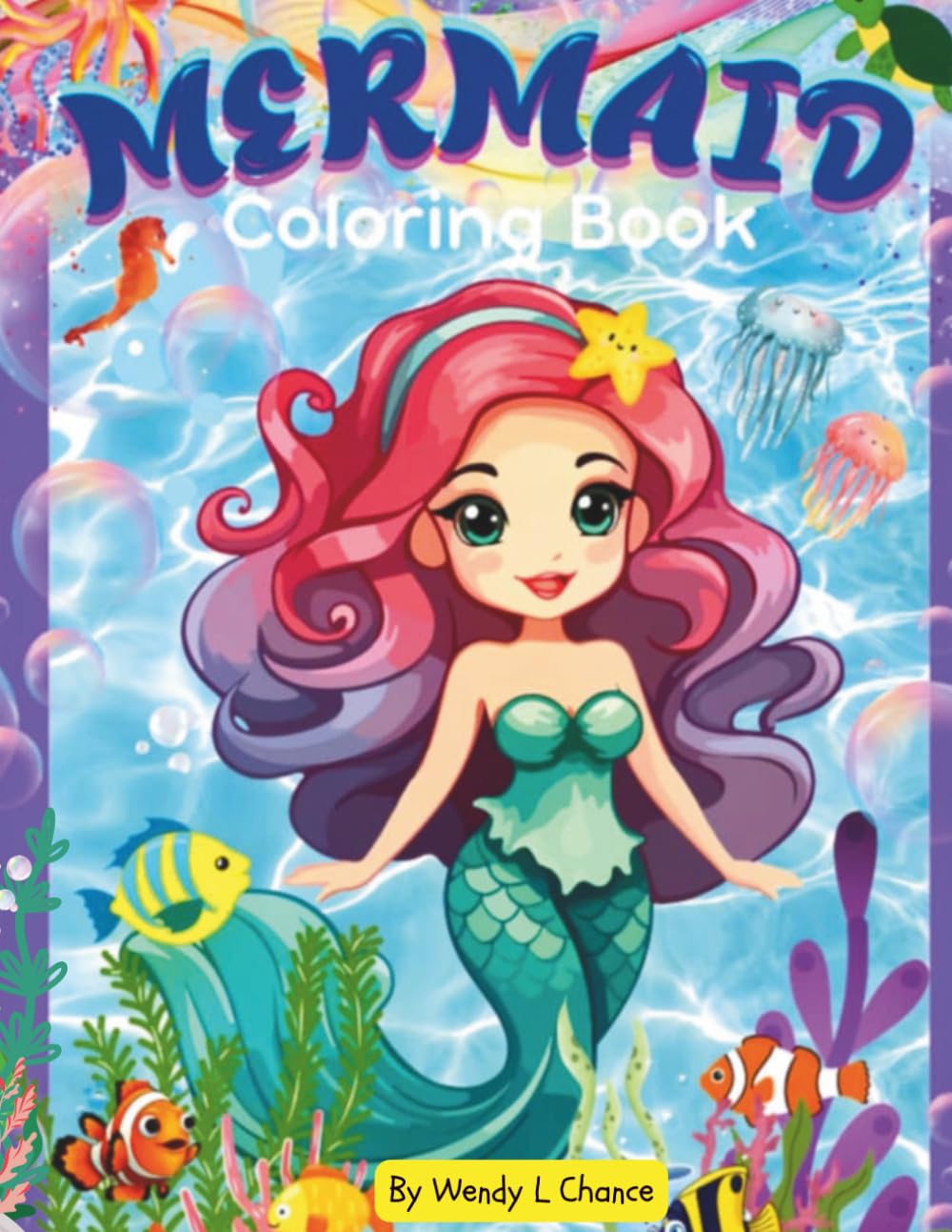 MERMAID: COLORING BOOK