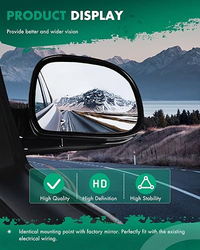 Miniatura 5 de SCITOO Espejo lateral de vista para pasajero Compatible con Chevy para Blazer S10 1994-1997 para GMC Jimmy, para Sonoma para Isuzu Hombre para