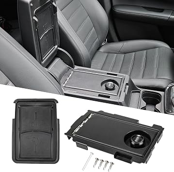3mirrors Center Console Safe for Honda CR-V 2023-2025 - Heavy-Duty 12-Gauge Steel Gun Safe with Hidden Storage Compartment - Secure Console Vault CRV Accessory