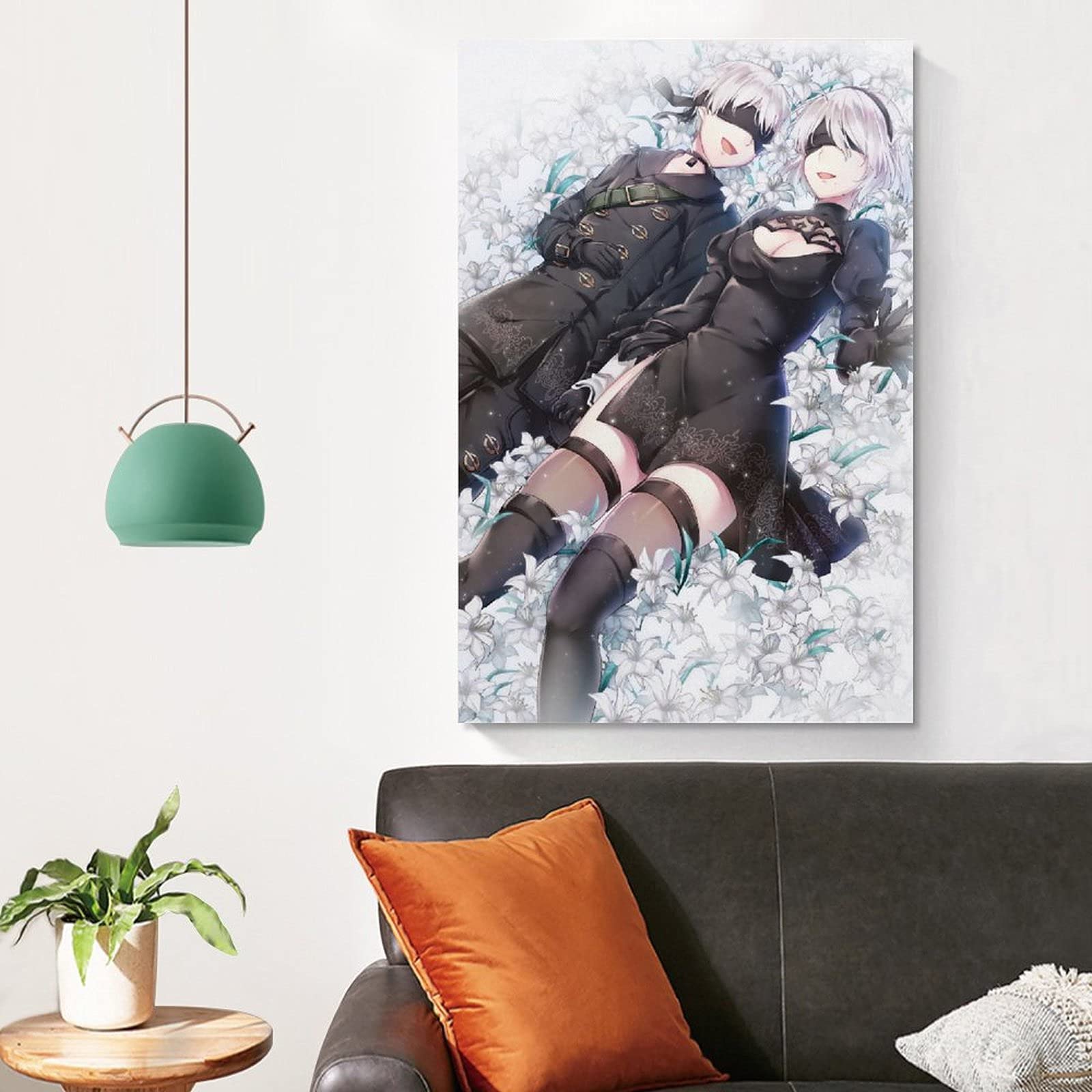 DOAI NieR Automata 2b 9s Poster Decorative Painting Canvas Wall