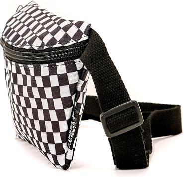 FYDELITY 80s Cute Festival Crossbody Bags - Men & Womens Checkered Fanny Packs