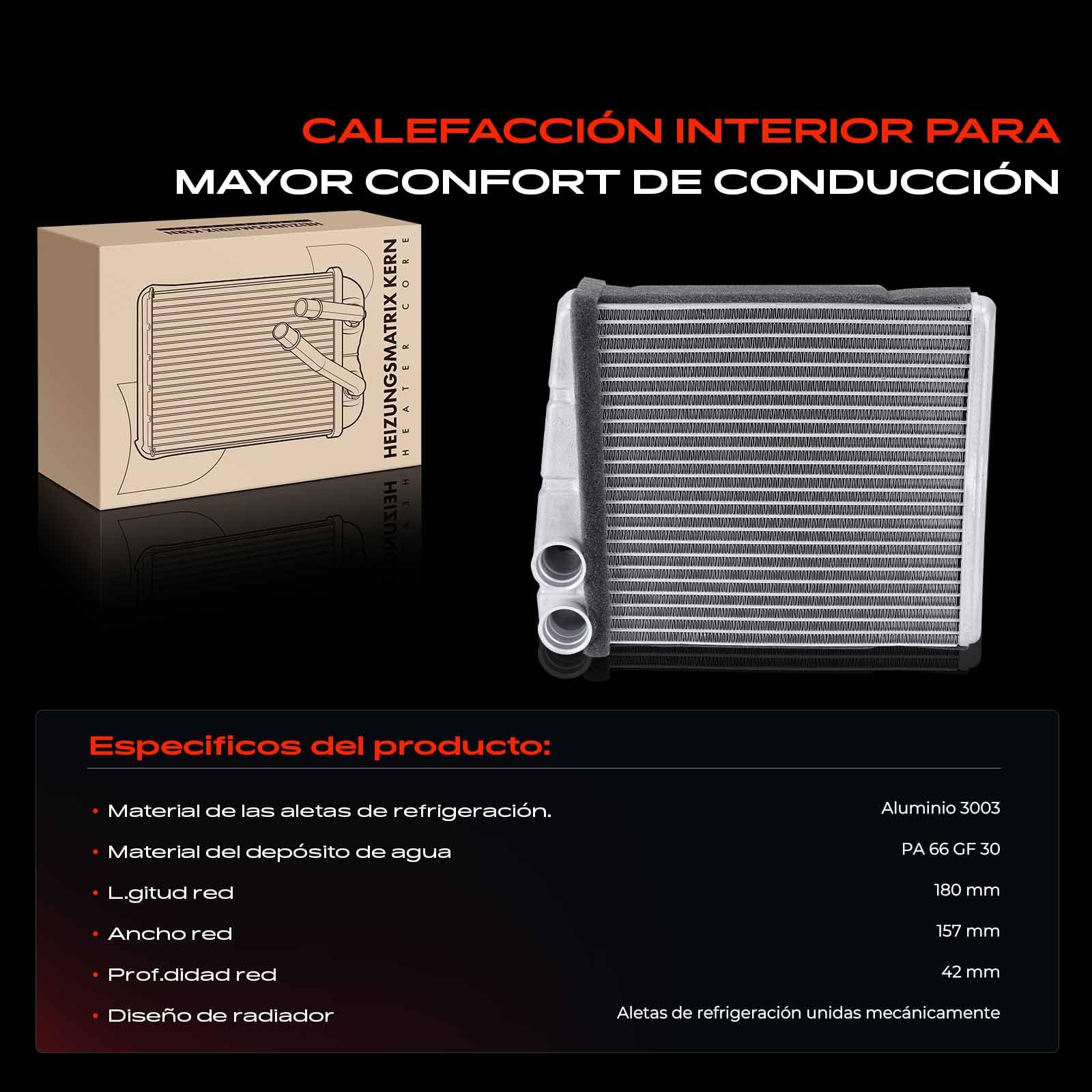 Frankberg Intercambiador de calor 1K0819031 | Compatible con: Altea XL 5P5 5P8, T.o.u.r.a.n 1T1 1T2, Golf Plus 521 5M1, O.c.t.a.v.i.a II 1Z3, TT 8J3