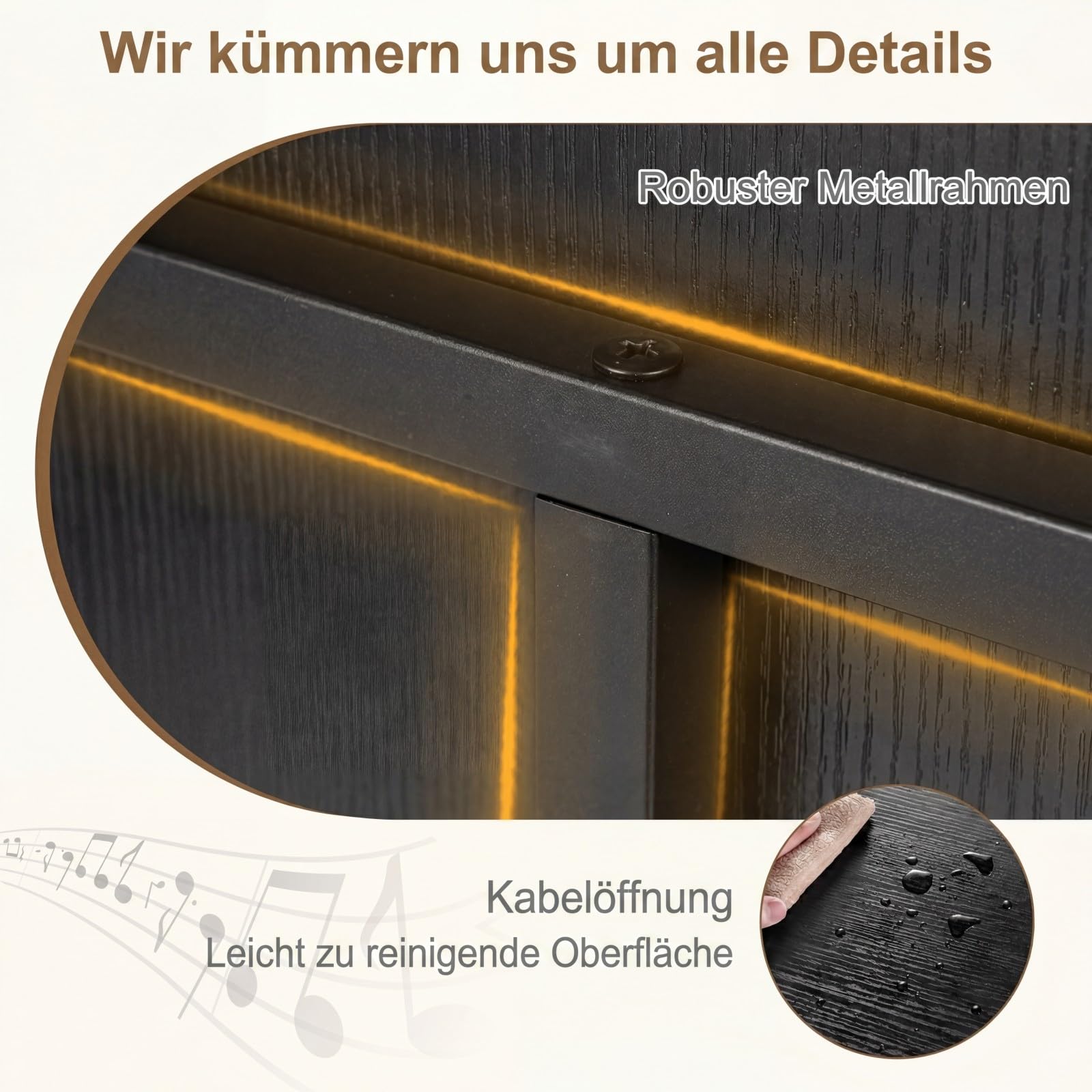 COSTWAY Plattenspielerständer, Vinyl Schallplattentisch mit breite Tischplatte, 4 Trennwänden & unteres Regal, Schallplattenständer Holz für Arbeitszimmer und Musikzimmer, 54 x 57 x 76,5 cm